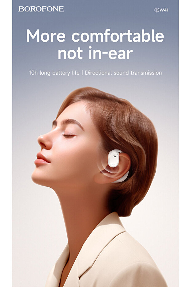 BW41 Wireless Bluetooth Headset, Mic, Touch, LED Display, 10H Battery
