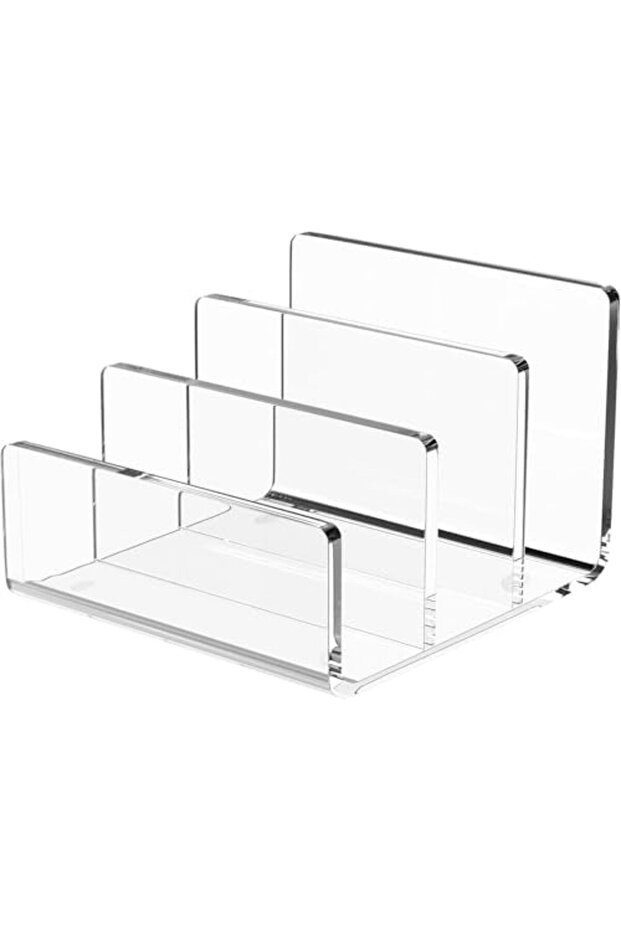 Acrylic File Organizer with 3 Slots