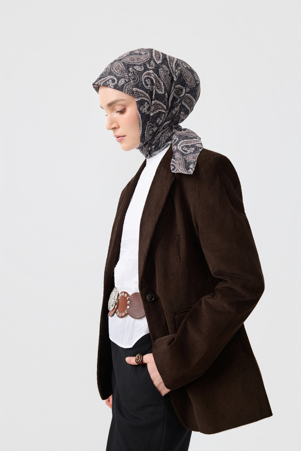 Pamuk Eşarp Siyah - 3