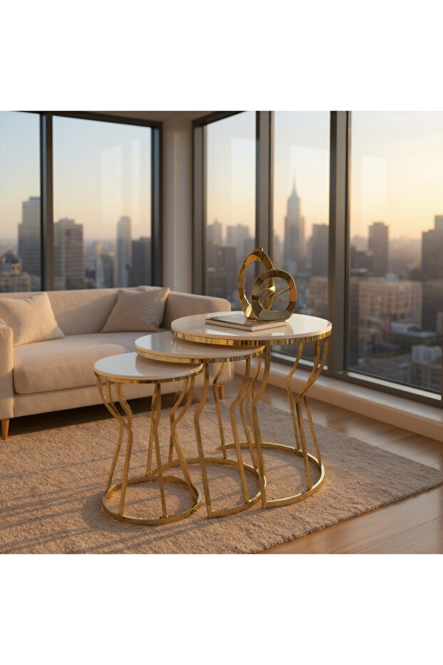 ZÜMRA 3'LÜ ZİGON (MDF üst ) - 3