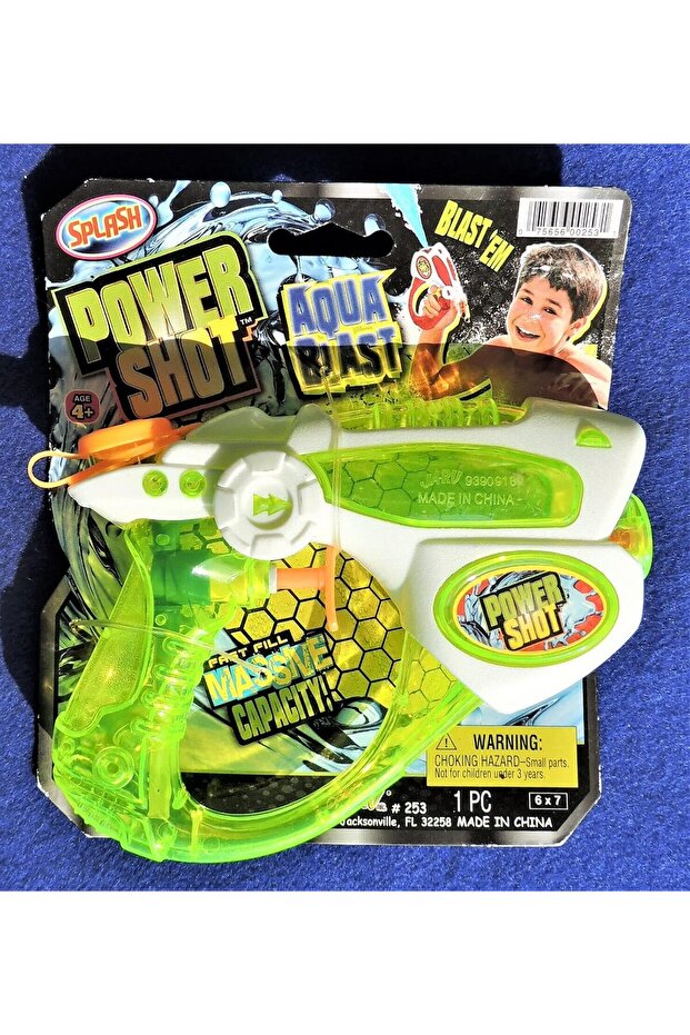 Splash Power Shot Aqua Blast Water Gun – Fast Fill, Massive Capacity Water Blaster for Kids 4+