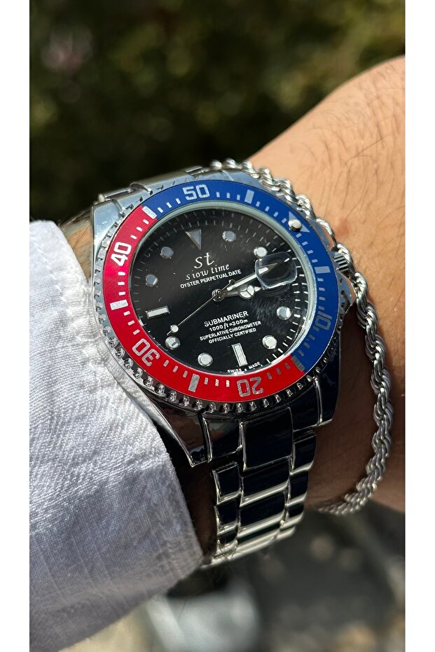 Steel Men's Wristwatch (with Bracelet Gift)