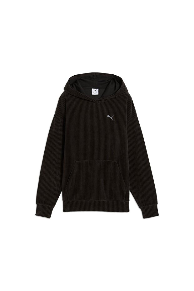 Ess Elevated Velour Hoodie Women's Adult Sweatshirt