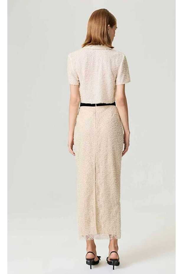 İNCİ İŞLEMELİ MAXİ ETEK - 4