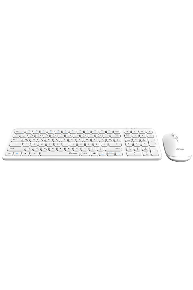 D300 Beyaz Kablosuz Klavye Mouse Set - 2