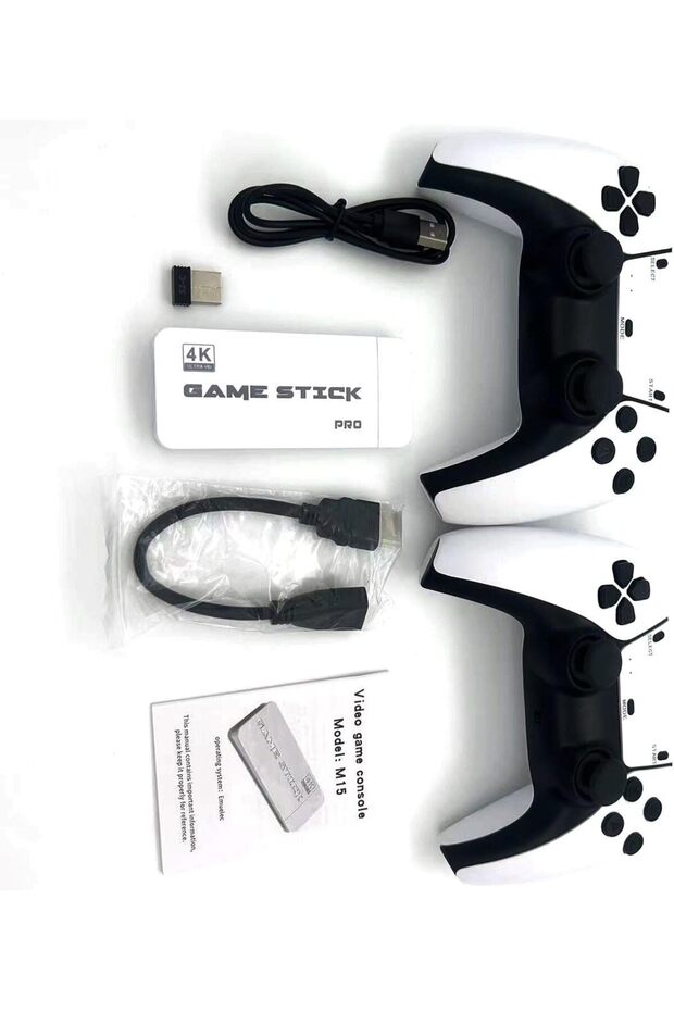 Newest 64G TV M15 Game Stick – Lite 4K Retro Game Console with 20,000 Built-In Games - 2