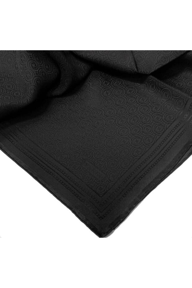 Jakar Monogram İpek Eşarp 41363-Siyah - 2