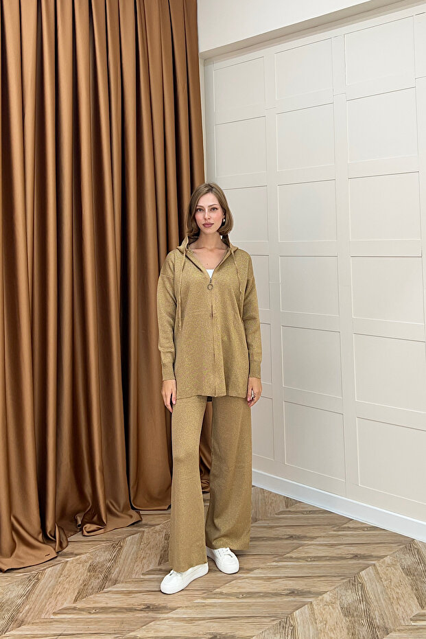 Rio Simli Triko Takım Camel - 1