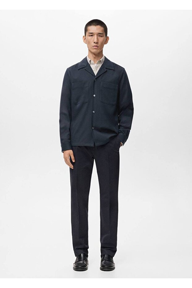 Cepli regular kesim gömlek ceket - 2