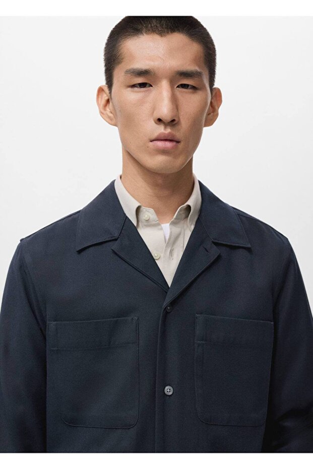 Cepli regular kesim gömlek ceket - 5