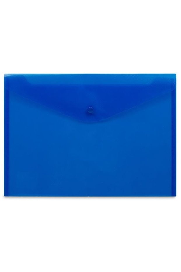 Stapled blue plastic folder, a4 size