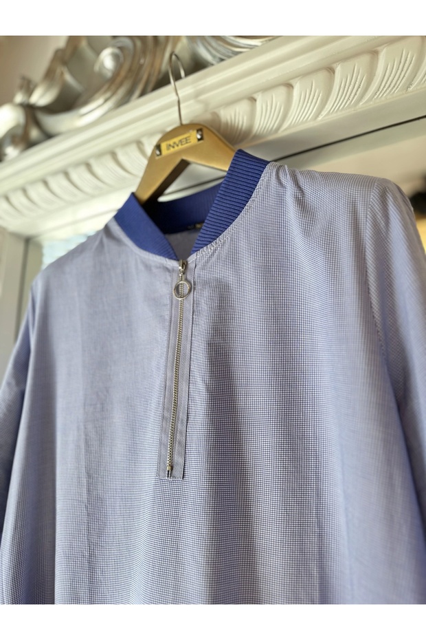 6389 Elbise - Mavi - 8