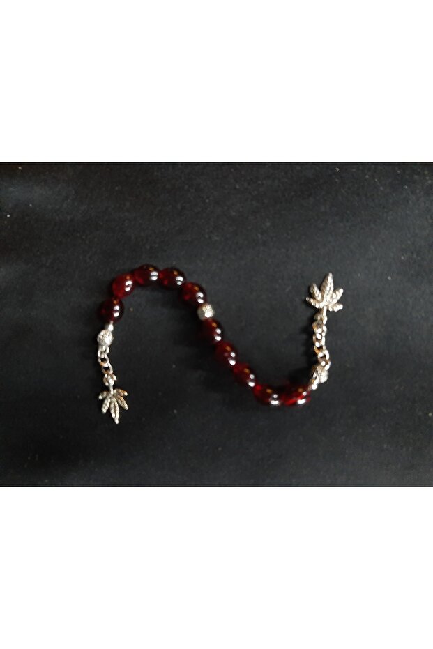 Burgundy Powder Amber Zaza Prayer Beads