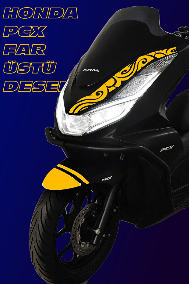Pcx Far Top Pattern Sticker Label - 1