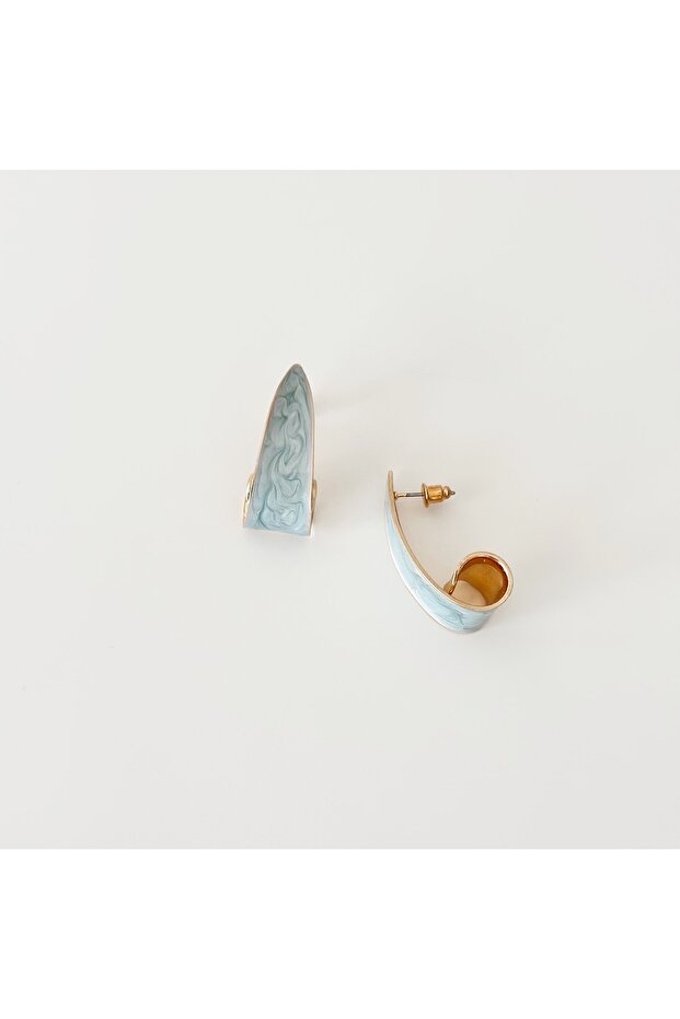 Snail Çelik Küpe Gri - 2