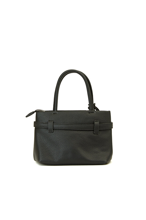 Siyah Baskılı Kadın Çanta - 4