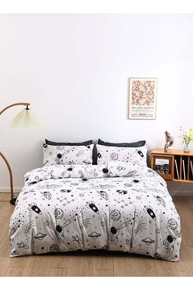 Single Size 4 Pcs Duvet Cover Set Bedding Set Without Filler