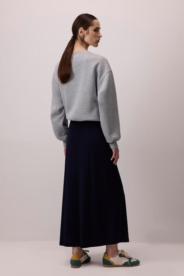 BELİ LASTİKLİ BASIC ETEK - 5