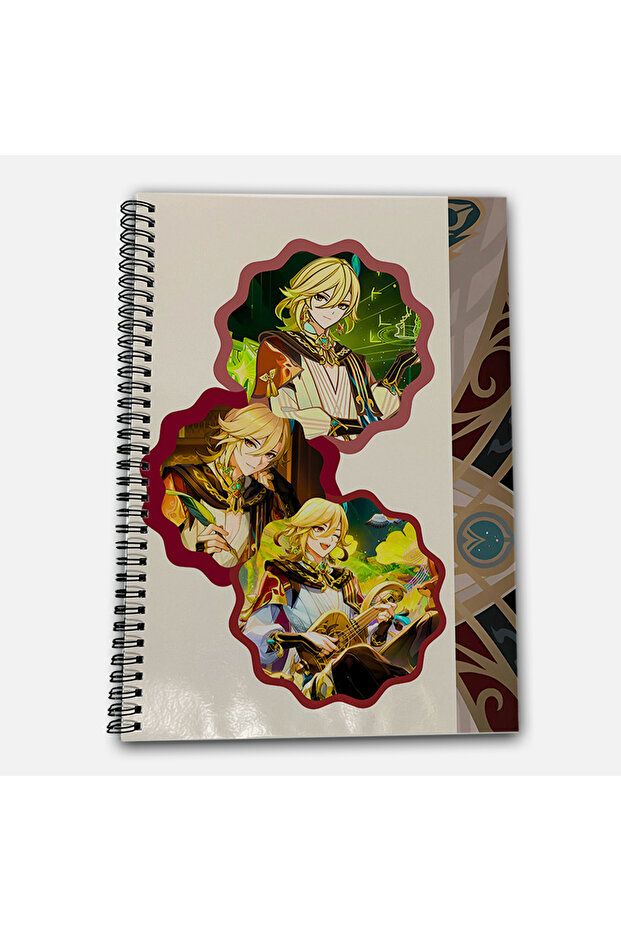 Genshin Impact Kaveh Checkered A4 School Notebook 72 Sheets Model 2 - 2