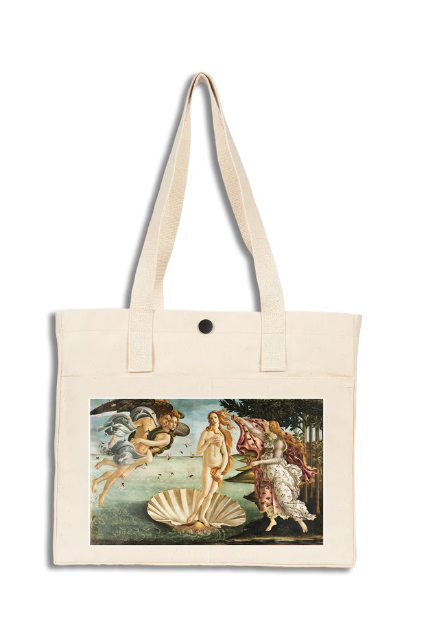 Artistic Canvas Bag – Botticelli “Birth of Venus” Design - 40X35X10Cm