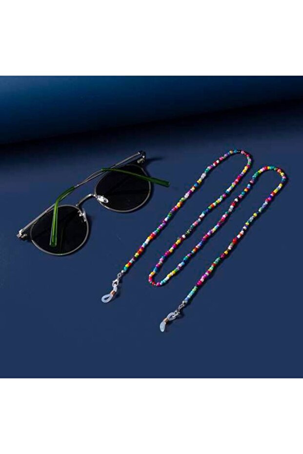 Multicolor beaded glasses chain - 4