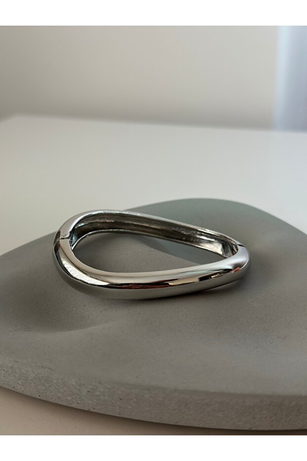 Silver Geometrik Kelepçe - 4