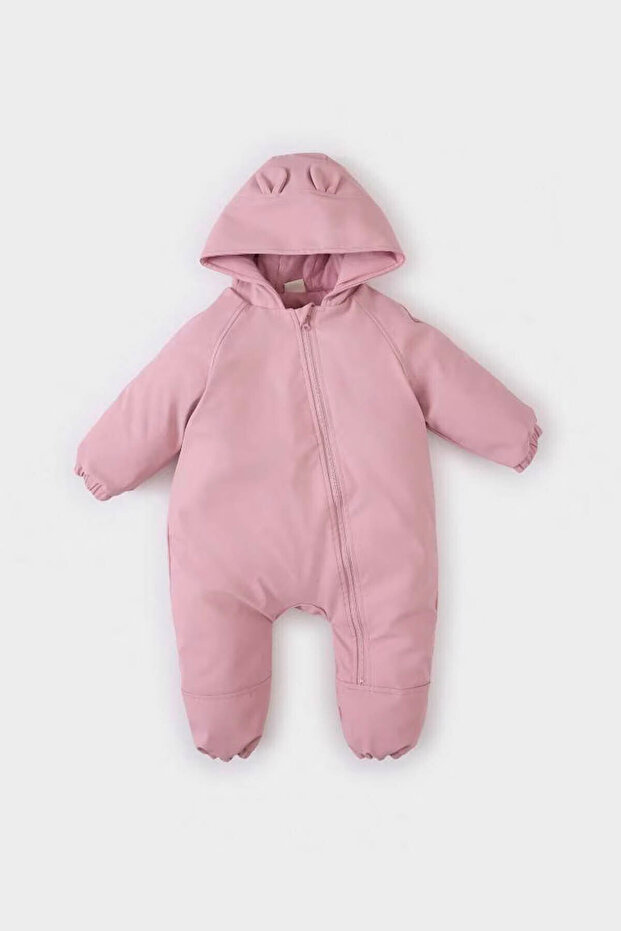 Windproof Baby Girl Waterproof Hooded Zippered Astronaut Jumpsuit E8241A525Au