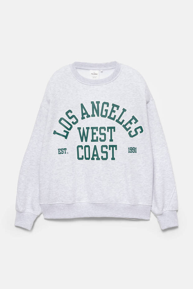 Grey varsity graphic sweatshirt - 4