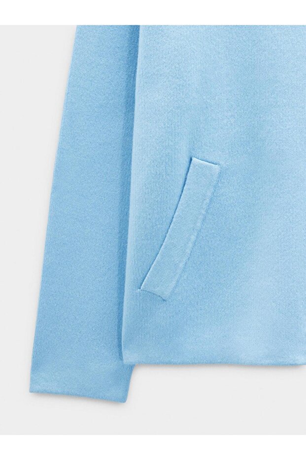 Fermuarlı Örme Hırka - 7