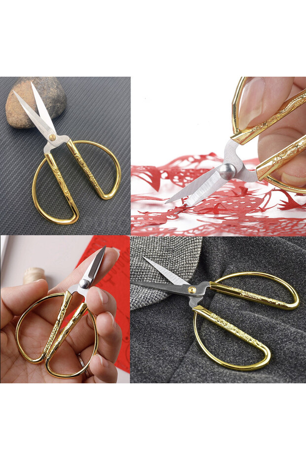 Practical scissors with large and comfortable handle for tailoring, embroidery, office or garden - 3