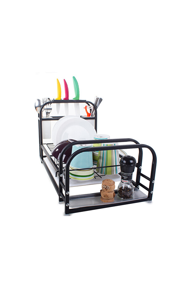 Dish drying rack with tray - 10