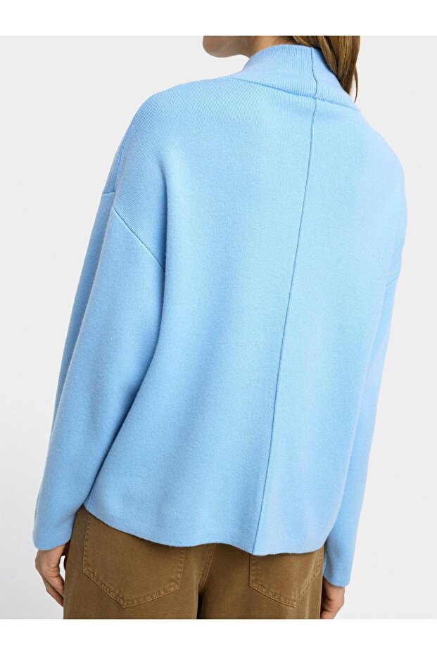 Fermuarlı Örme Hırka - 4