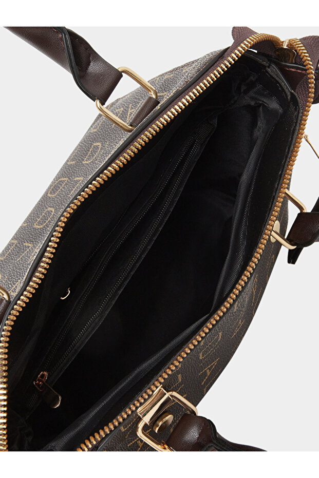 حقيبة يد متينة بمقبضين مزدوجين وحزام قابل للتعديل - 5