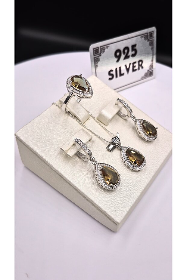 925 Ayar Kadın Gümüş Set - 1