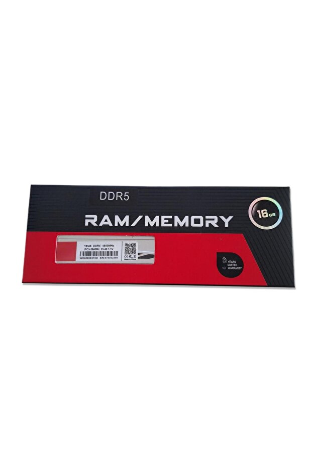 16 GB DDR5 4800 Mhz PC5-38400U CL40 1.1V Soğutuculu Masaüstü Ram - 5