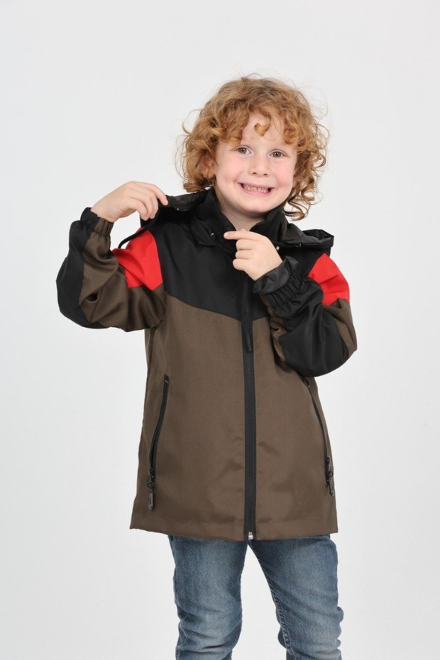 Boy's Sport Printed Hooded Raincoat