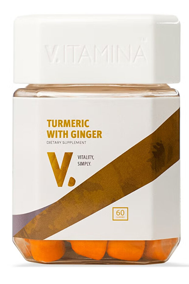 Vitamina Turmeric with Ginger – 60 Capsules (GU)
