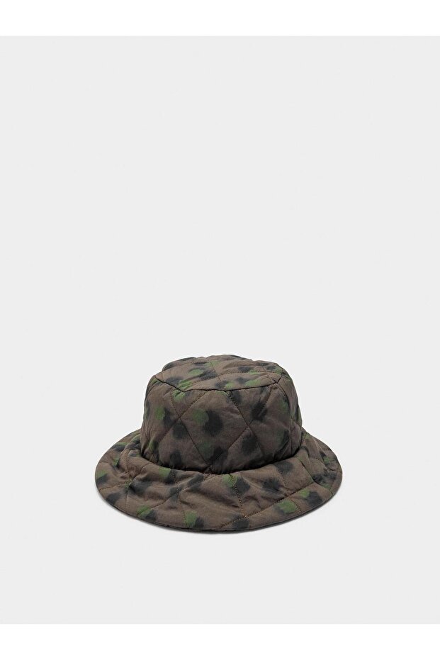 Teknik Kumaş Dolgulu Bucket Şapka - 3