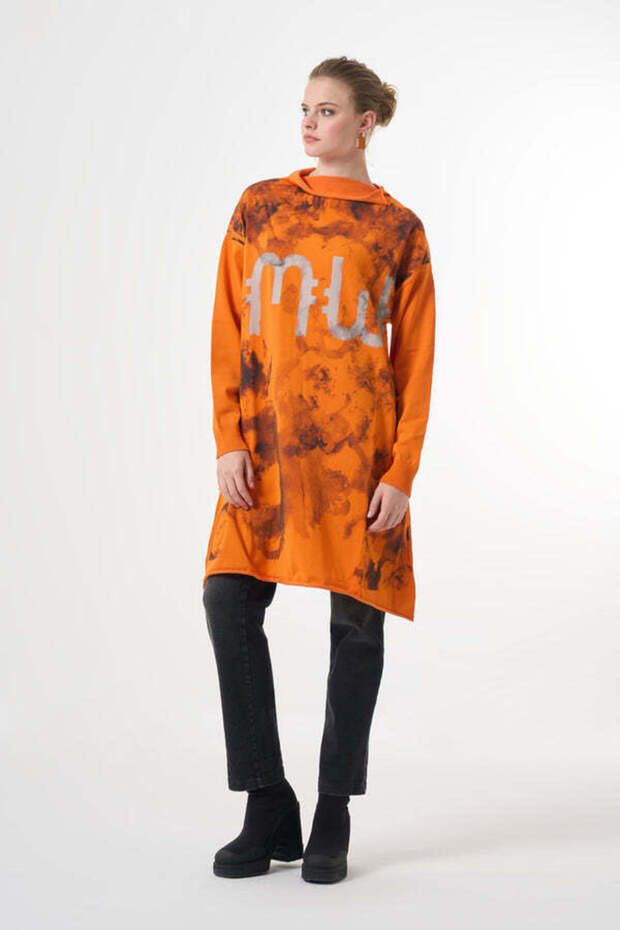 Baskılı Triko Tunik - 3