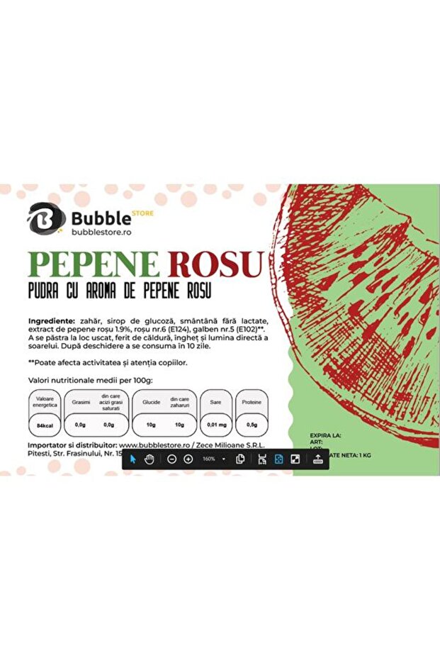 Pudra Pepene Rosu - 1