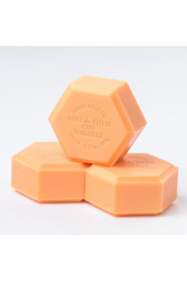 Hexagonal Vegetable Soap with Beeswax 100gr - 1