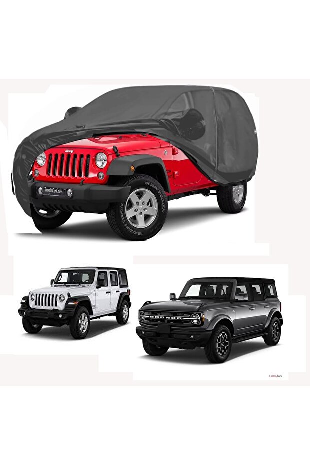 | Car Cover for Jeep Wrangler 4dr, Ford Bronco 4-Door |