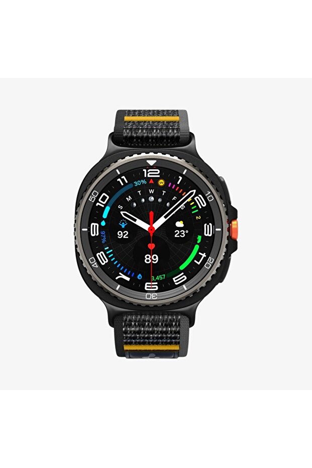 Galaxy Watch 9/8 (40/44mm) 8 Classic (46mm) Uyumlu Kordon Band Athlex Air Active Black - AMP10111