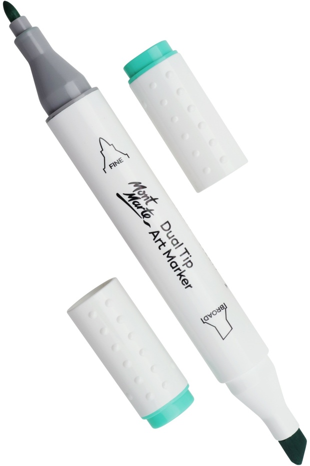 قلم فني مزدوج الأطراف من MM Marker - Mint Green Light 58