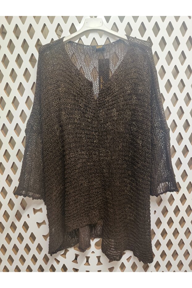 Otantik Delikli Örme Bluz - 2