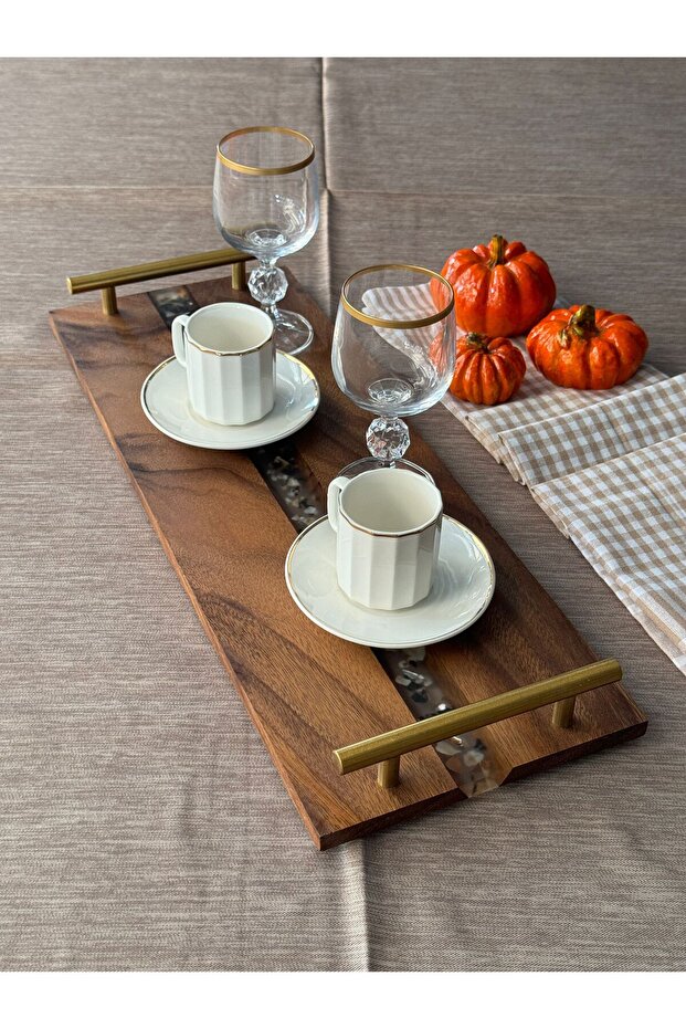 صينية تقديم مستطيلة من أكاسيا - 2