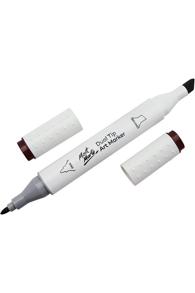 قلم فني مزدوج الأطراف من MM Marker - شوكولاتة 92