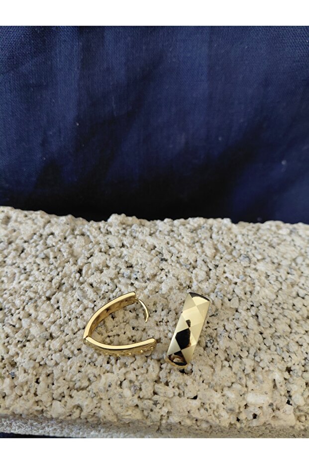 Xuping أقراط هوب منقوشة - 6