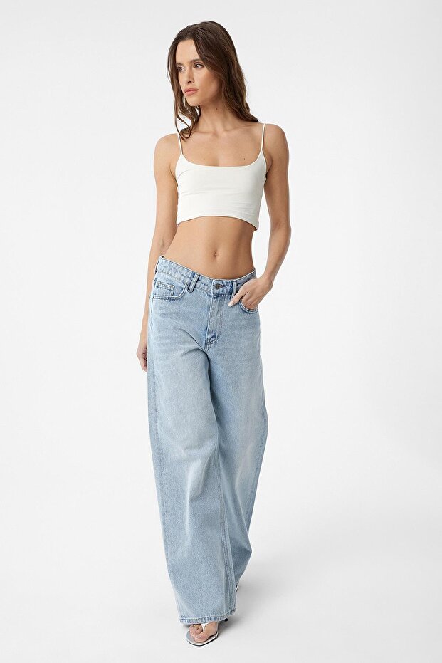 Ekru Basic Kadın Askılı Top - 2