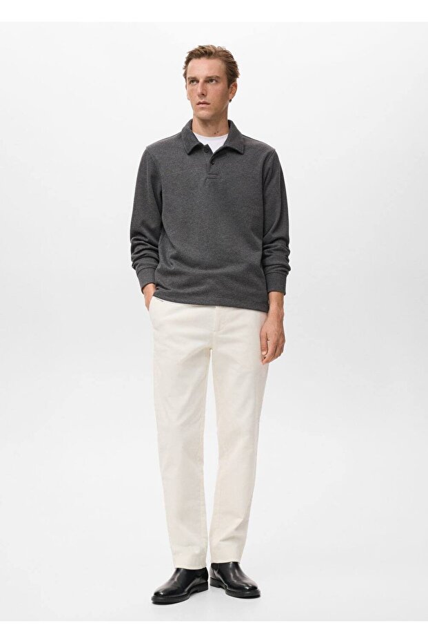 Regular kesim polo sweatshirt - 2